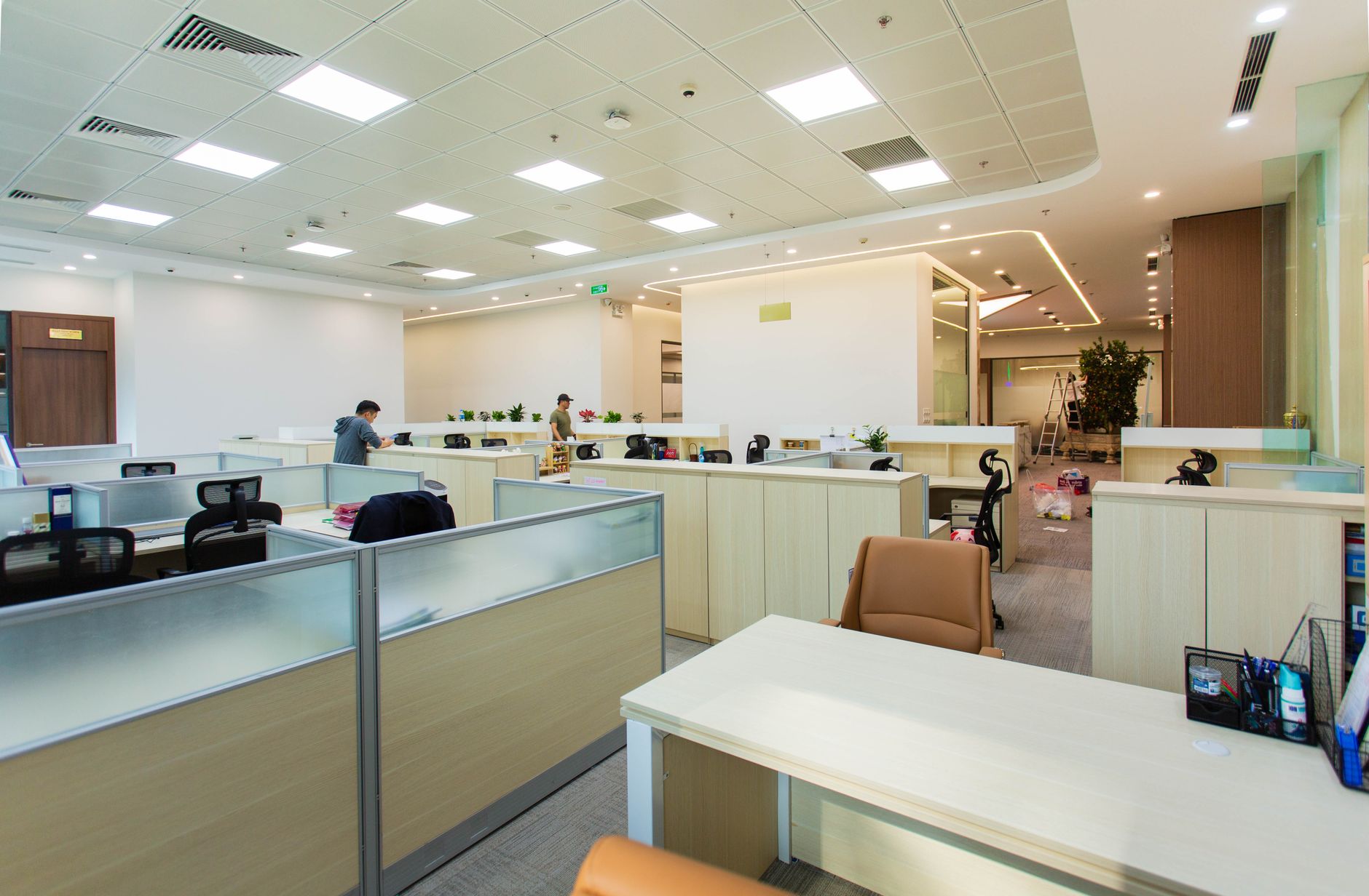 Modern corporate office workspace